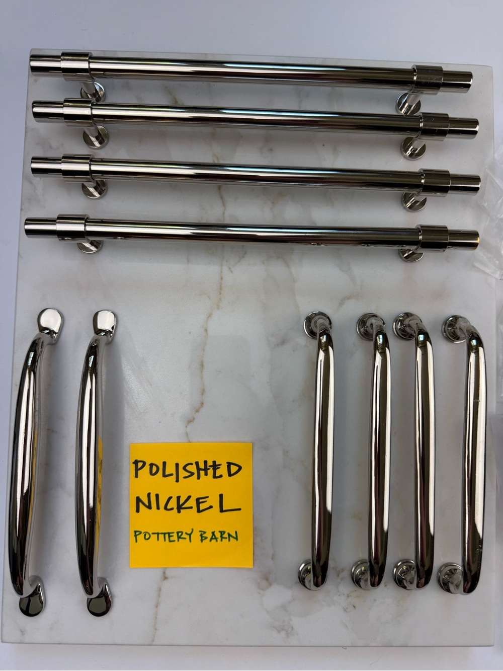 POTTERY BARN Polished Nickel Cabinet & Drawer Pulls